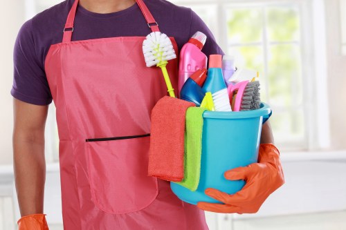 Curtain cleaning in a bright living room with natural light